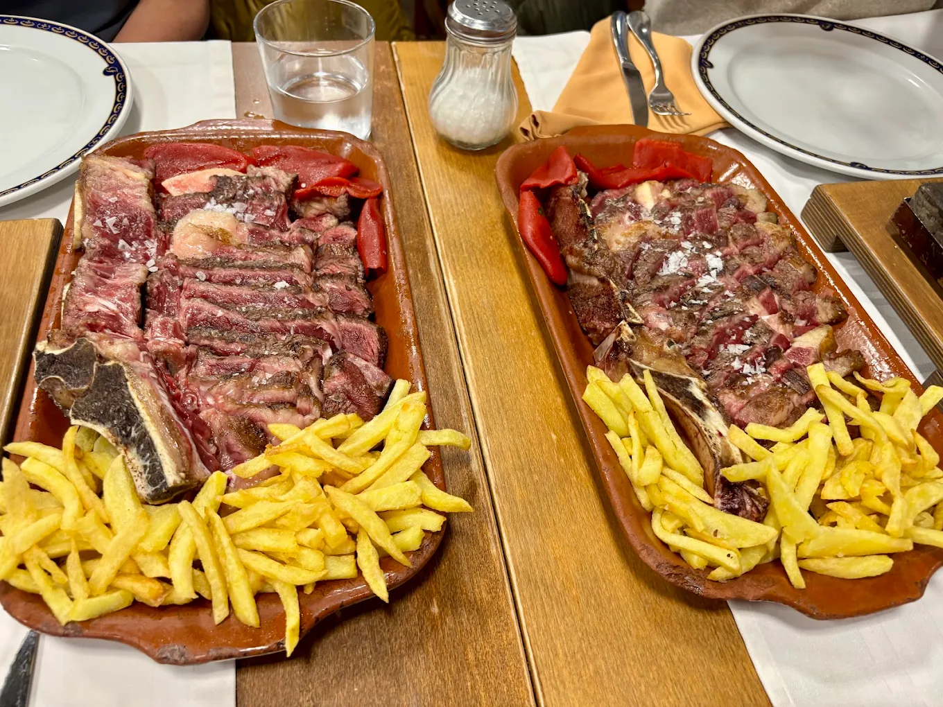 Chuletón de buey a la piedra